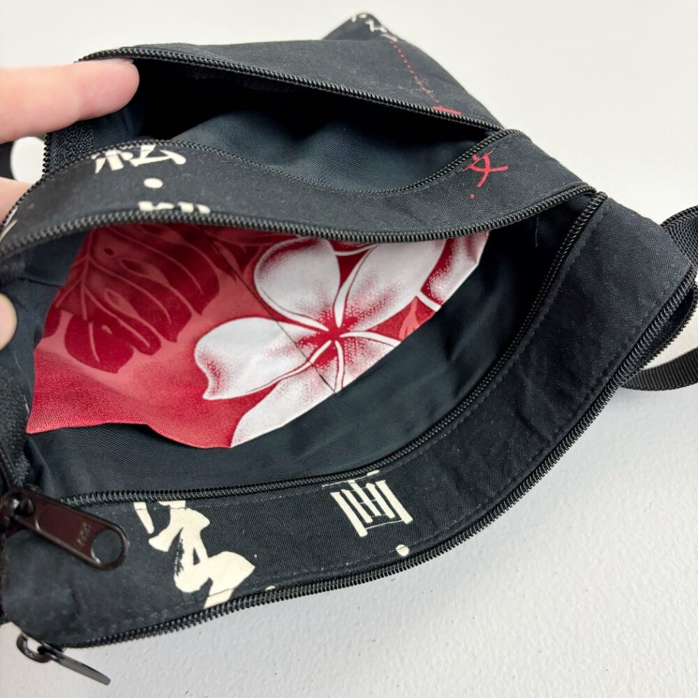 MAILELANI'S Kaua'i Crossbody Bag Asian Print Foldover Multi-Pocket Travel Hawaii - Picture 12 of 14